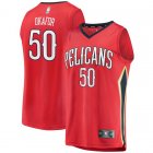 Camiseta Emeka Okafor 50 New Orleans Pelicans Statement Edition Rojo Hombre